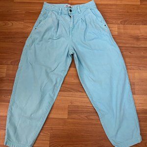 Zara Slouchy High Waisted Balloon Leg Mom Jeans